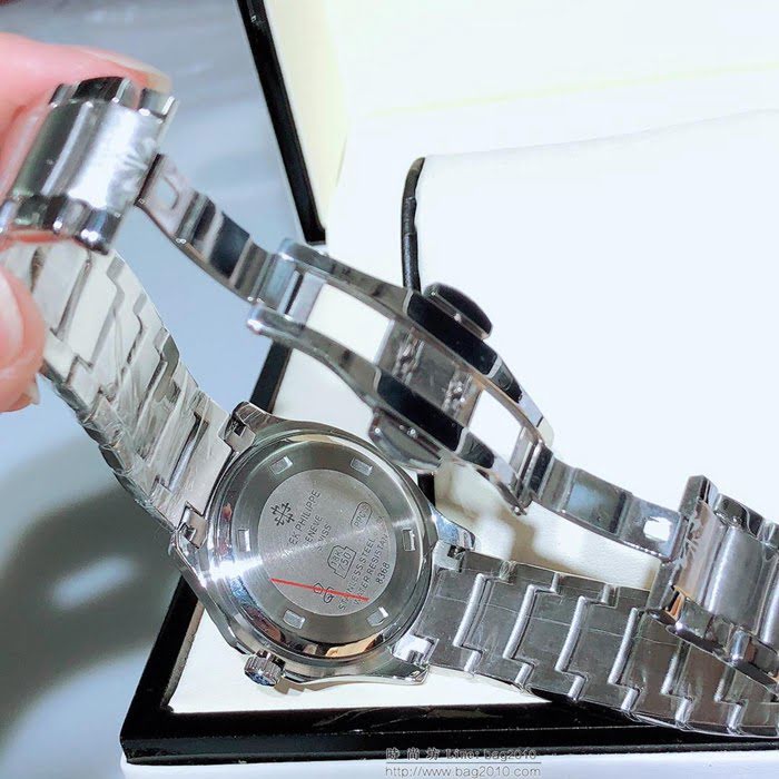 百達翡麗PATEK PHILPPE 官網同步上新 女士腕表 Aquanaut系列 石英機芯 斯華駱水晶鑽石表圈  wssb4360